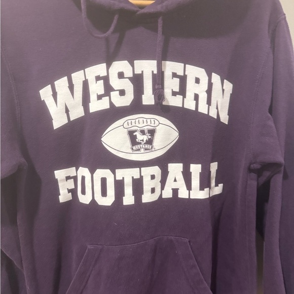 Western University Football Comfy Hoodie Sweater - Picture 3 of 7